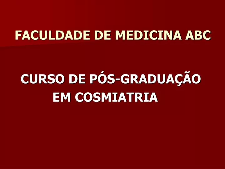 faculdade de medicina abc