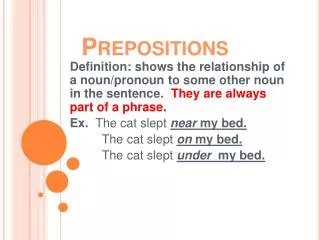 Prepositions