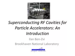 Superconducting RF Cavities for Particle Accelerators: An Introduction