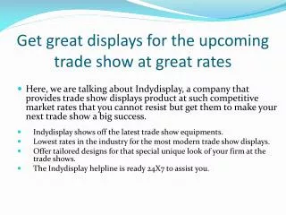 Get Great Trade Show Displays in Indianapolis