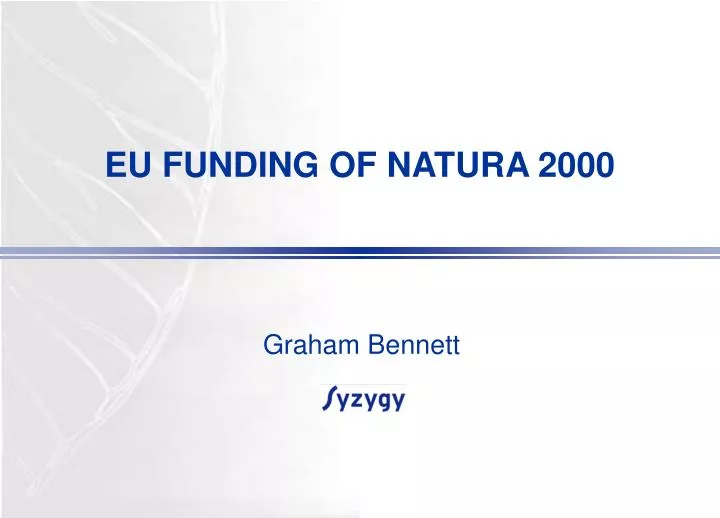 eu funding of natura 2000