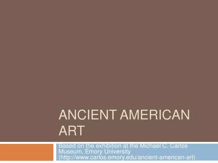 ancient american art