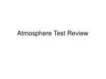 Atmosphere Test Review - slide 1