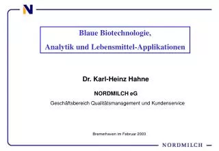 Dr. Karl-Heinz Hahne