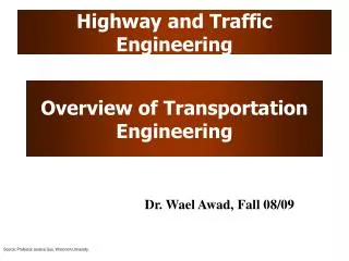 Highway and Traffic Engineering
