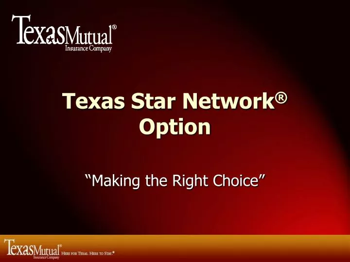 texas star network option