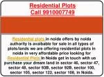Residential Plots - slide 1