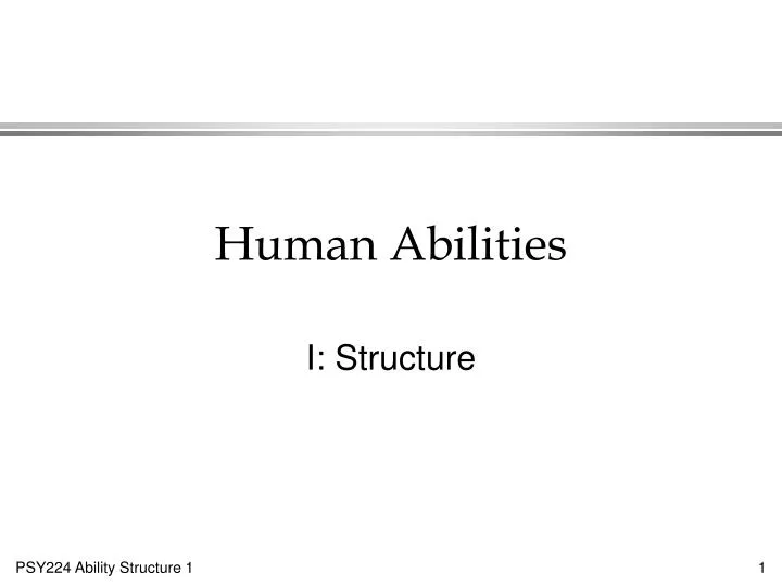 human abilities