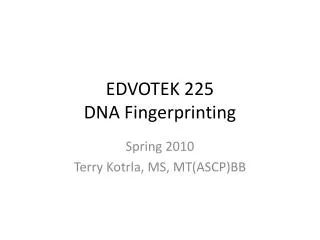 edvotek 225 dna fingerprinting