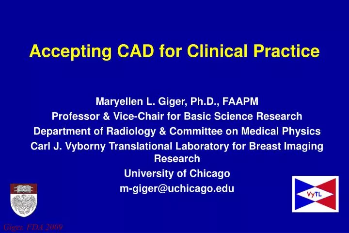 accepting cad for clinical practice