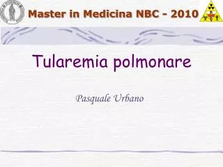 Tularemia polmonare