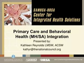 Primary Care and Behavioral Health (MH/SA) Integration