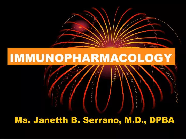 immunopharmacology