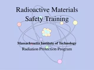 Radioactive Materials Safety Training