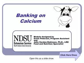 Banking on Calcium