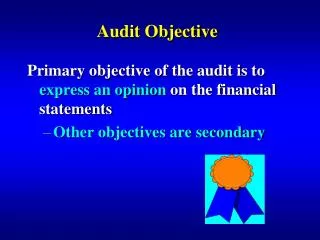 Audit Objective
