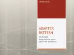 ADAPTER PATTERN - slide 1