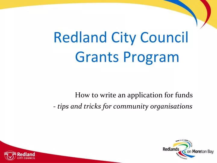 redland city council grants program
