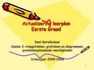 Actualisering leerplan Eerste Graad