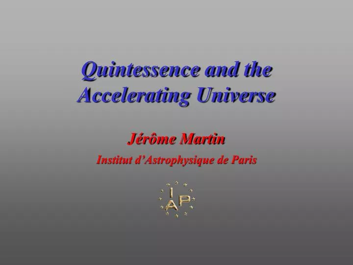 quintessence and the accelerating universe