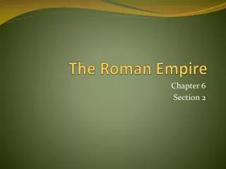 The Roman Empire