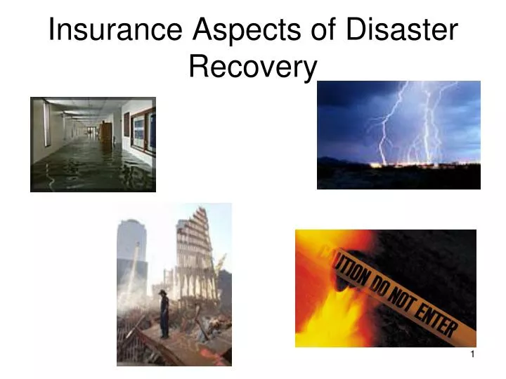 insurance aspects of disaster recovery