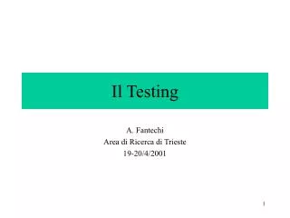 Il Testing