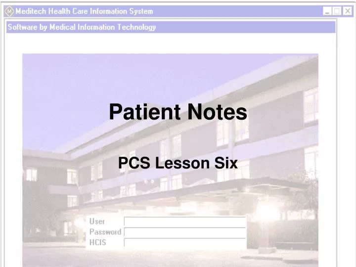 patient notes