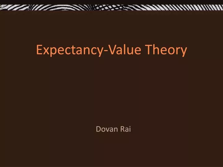 expectancy value theory