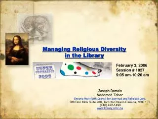 Managing Religious Diversity in the Library