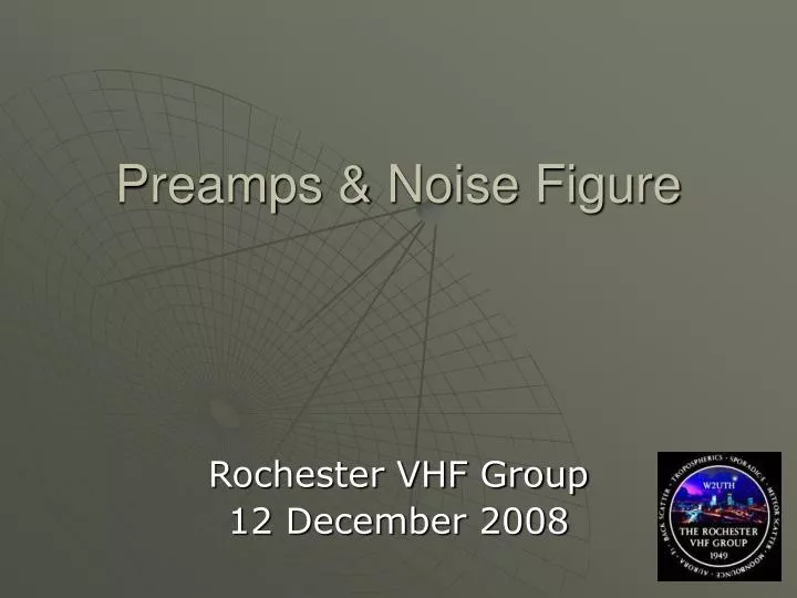 preamps noise figure