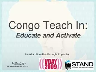 Congo Teach In: Educate and Activate