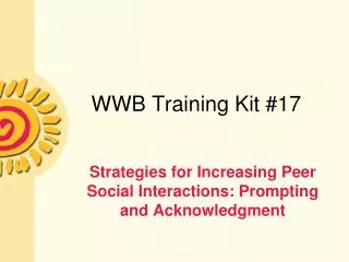 WWB Training Kit #17