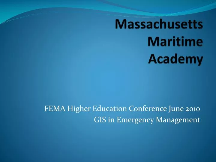 massachusetts maritime academy