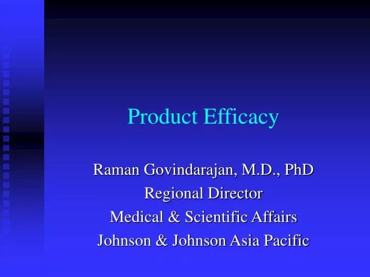 product efficacy