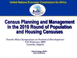 Census Planning and Management in the 2010 Round of Population and Housing Censuses