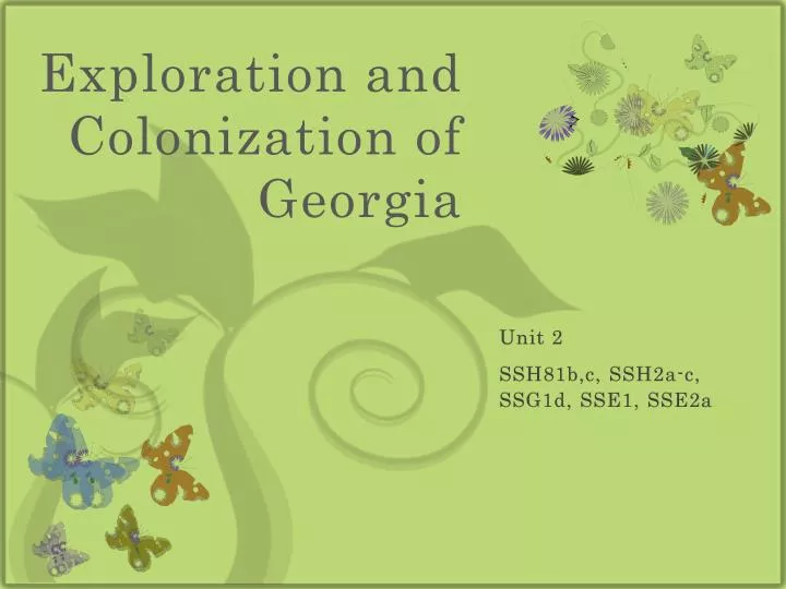exploration and colonization of georgia