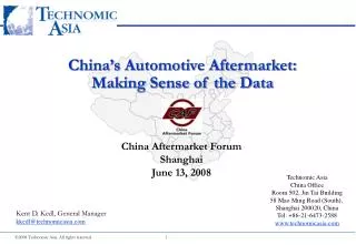 China’s Automotive Aftermarket: Making Sense of the Data