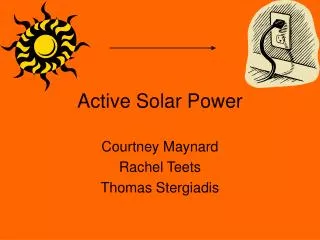 Active Solar Power