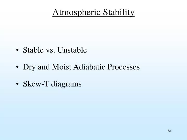 atmospheric stability