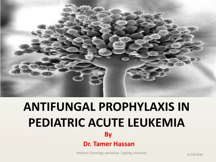 antifungal prophylaxis in pediatric acute leukemia