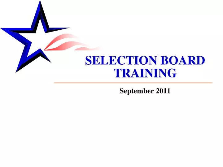 selection board training