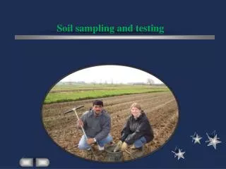 Soil sampling and testing