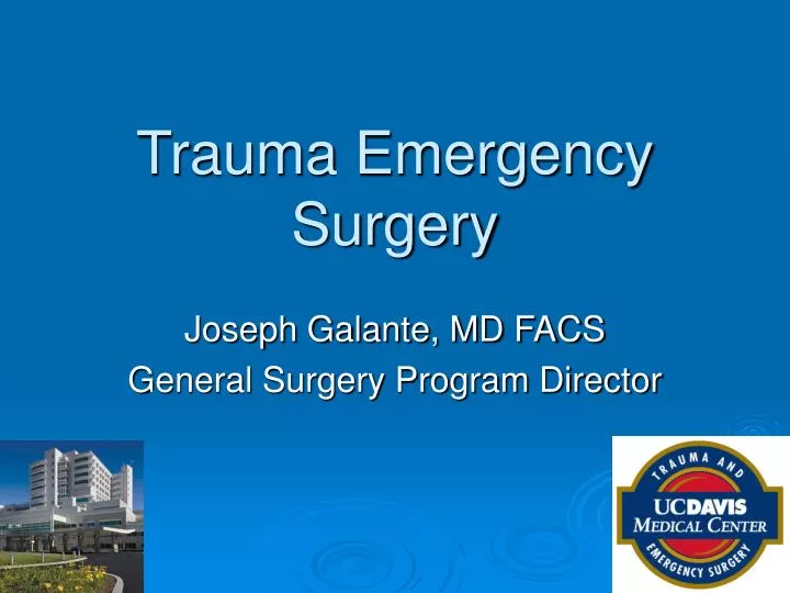 trauma emergency surgery