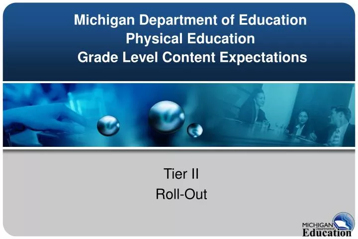 michigan department of education physical education grade level content expectations