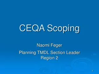 CEQA Scoping