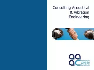 Consulting Acoustical &amp; Vibration Engineering