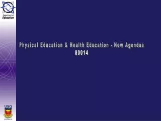 Physical Education &amp; Health Education - New Agendas 80014