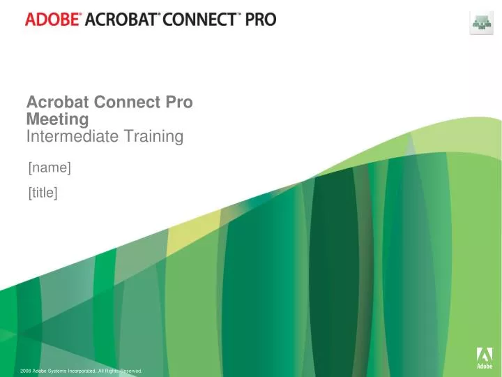 acrobat connect pro meeting intermediate training