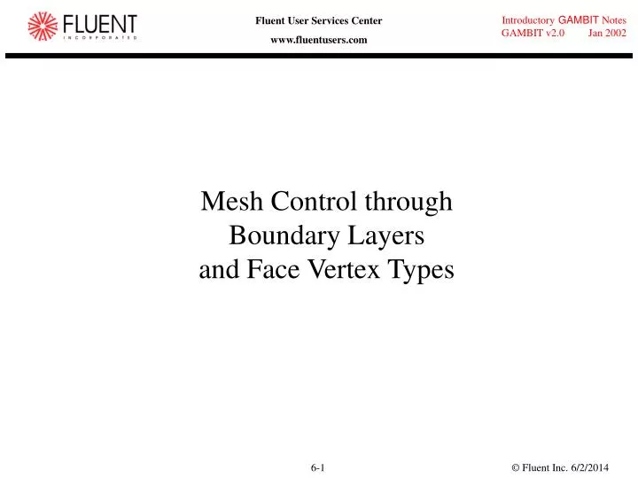 mesh control through boundary layers and face vertex types